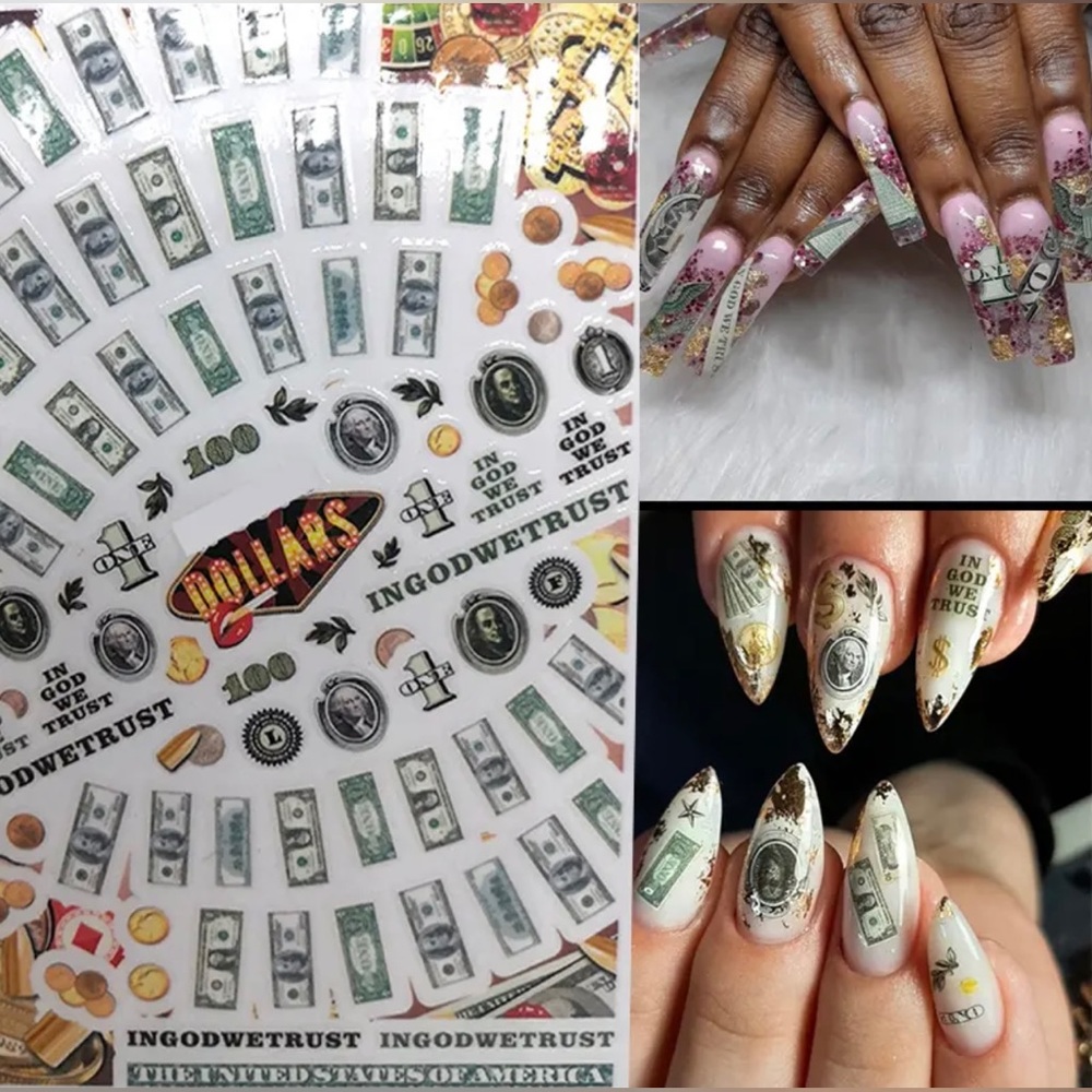 $1 NAIL STICKER SHEET. NEW. $1 WITH ANY $10 ORDER OR MORE